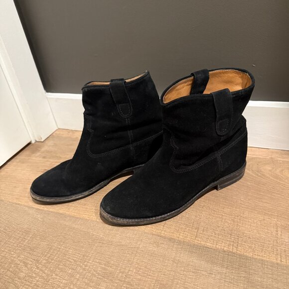 EUC | ISABEL MARANT | Crisi boots | Size 39 / 8-8.5 | Black Suede | $150 - Picture 2 of 8